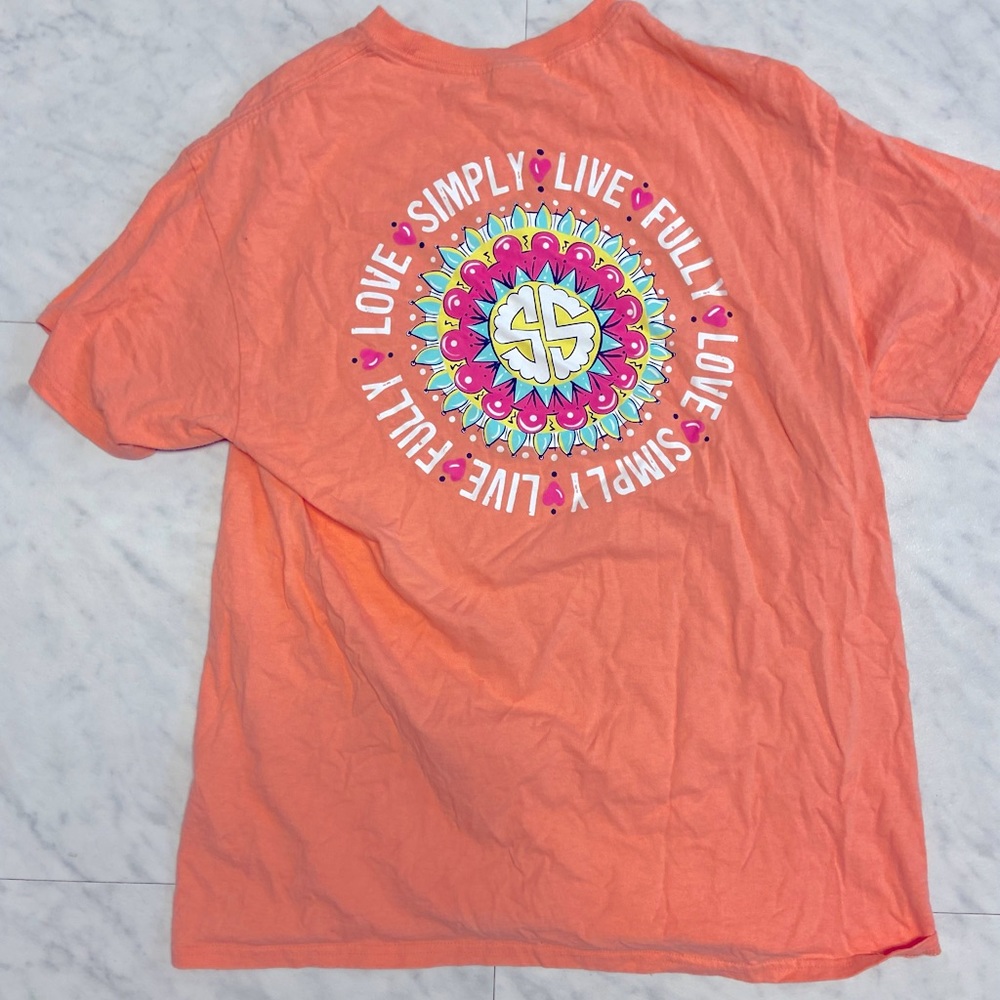 Coral Simply Southern T-shirt
